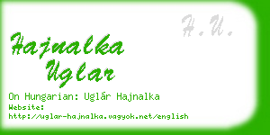 hajnalka uglar business card